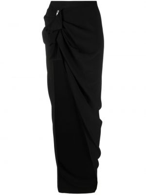 Asymetrická sukňa Rick Owens čierna