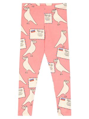 Trykt bomull leggings for jenter Mini Rodini rosa