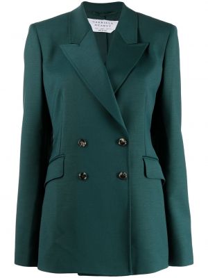 Ull lang blazer Gabriela Hearst grønn