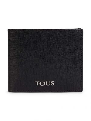 Czarny portfel skórzany Tous