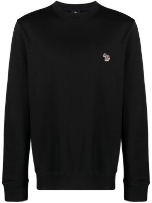 Sweatshirt aus baumwoll mit zebra-muster Ps Paul Smith schwarz