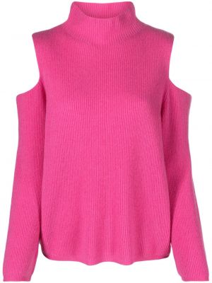 Sweter z kaszmiru Maje różowy