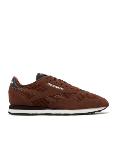 Кожаные кроссовки Reebok Classic Leather коричневые