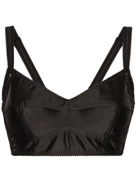 Satin crop top Dolce & Gabbana sort