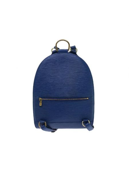 Plecak skórzany Louis Vuitton Vintage niebieski