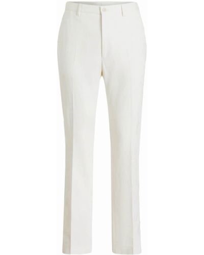 Pantaloni cu model paisley din jacard Etro alb