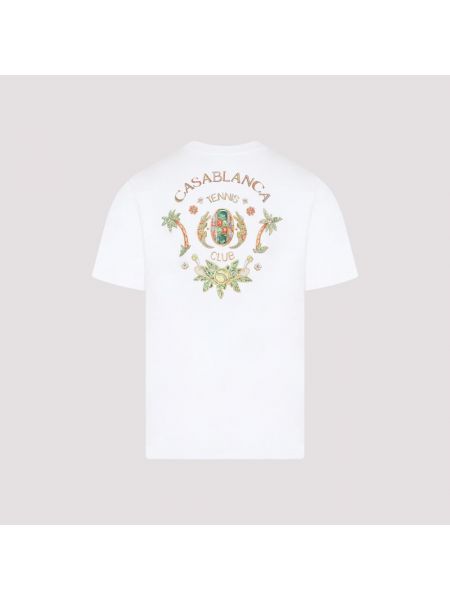 Koszulka bawełniana z nadrukiem Casablanca biała