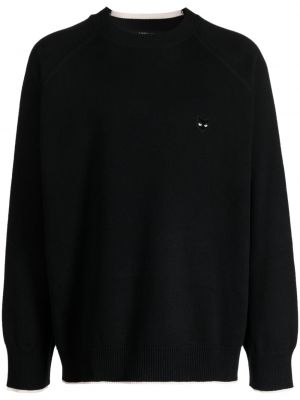 Пуловер с кръгло деколте Zzero By Songzio черно