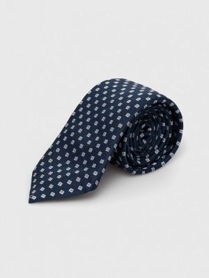 Шовкова краватка Boss синя