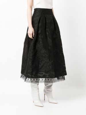 Žakárové midi sukně Shiatzy Chen černé
