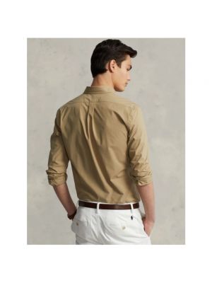 Camisa slim fit Polo Ralph Lauren beige