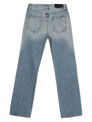 Straight fit džíny s vysokým pasem Amiri modré