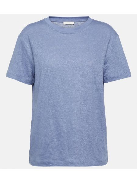 T-shirt di lino Vince blu