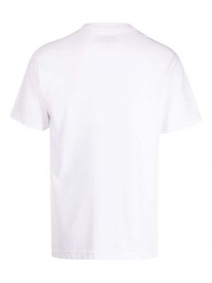 T-shirt en coton à imprimé Pleasures blanc