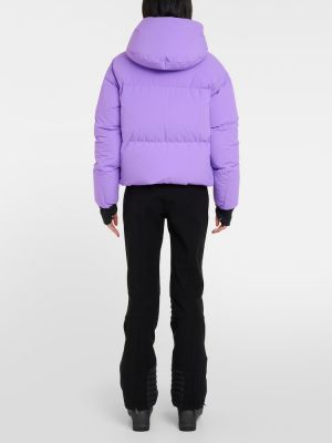 Péřová lyžařská bunda Moncler Grenoble fialová