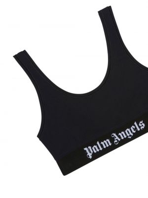 Soutien-gorge sport à imprimé Palm Angels noir