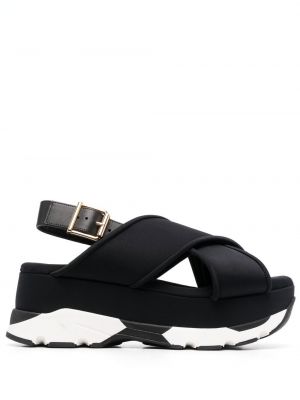 Slingback spenne sandaler med reim Marni svart