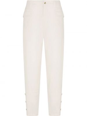 Pantalones rectos Dolce & Gabbana blanco
