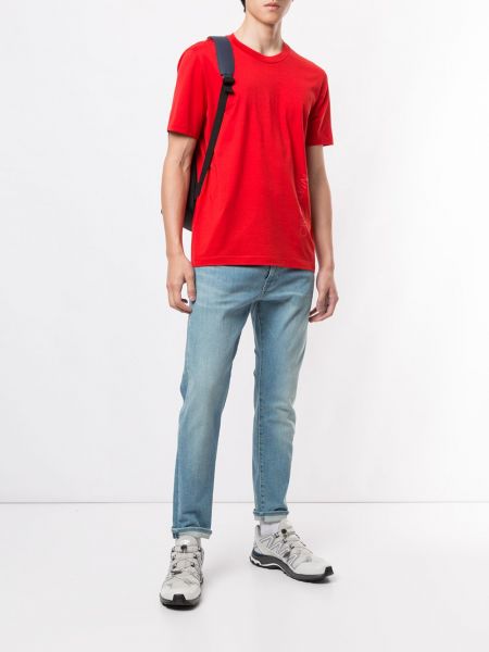 Camiseta ajustada con estampado Ck Calvin Klein rojo