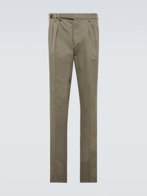Pantaloni di cotone Brunello Cucinelli verde