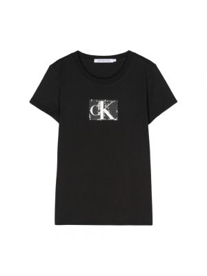 Czarna koszulka Calvin Klein Jeans