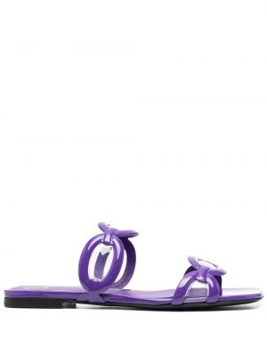 Sandale fără toc Valentino Garavani violet