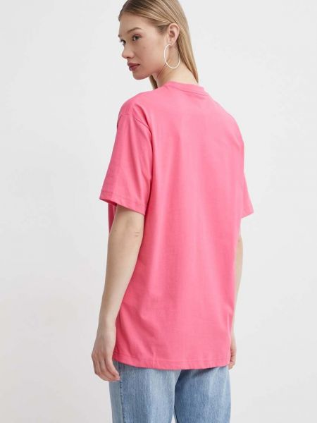 Хлопковая футболка с аппликацией Vertere Berlin розовая