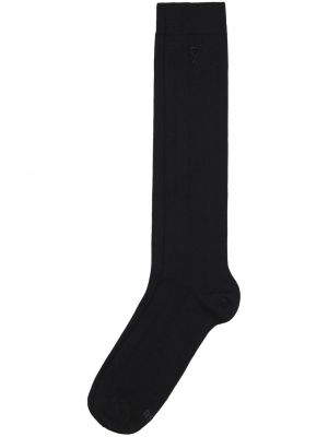 Плетени чорапи Ami Paris черно