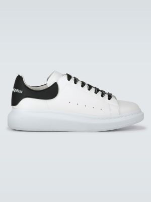 Oversized δερμάτινα sneakers Alexander Mcqueen λευκό