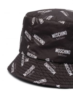 Raštuotas kepurė Moschino juoda