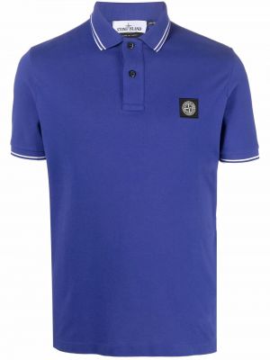 Poloskjorte Stone Island blå