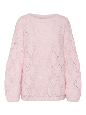 Pullover med stjernemønster Vero Moda pink