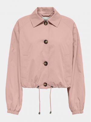 Prijelazna jakna Only ružičasta