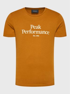 Тениска slim Peak Performance оранжево