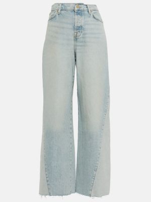 High waist jeans ausgestellt 7 For All Mankind blau