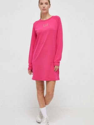 Sukienka mini Ea7 Emporio Armani różowa