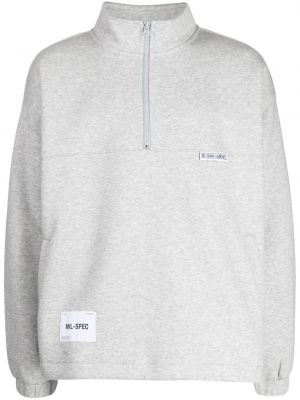 Sweat zippé à imprimé Izzue gris