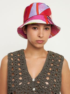 Oboustranný hedvábný klobouk Pucci