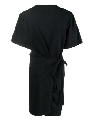 Mini robe en coton avec manches courtes Barena noir
