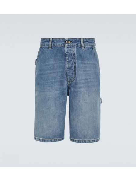 Shorts di jeans Bottega Veneta blu