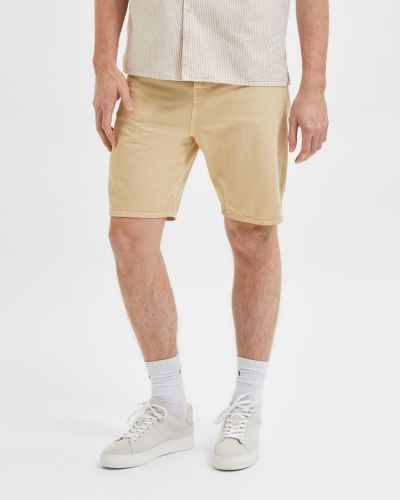 Shorts en jean Selected Homme beige
