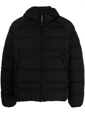 Péřová bunda s kapucí C.p. Company černá