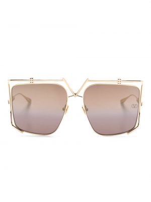 Lunettes de soleil oversize Valentino Eyewear doré