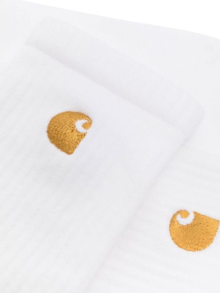 Socken mit stickerei Carhartt Wip weiß