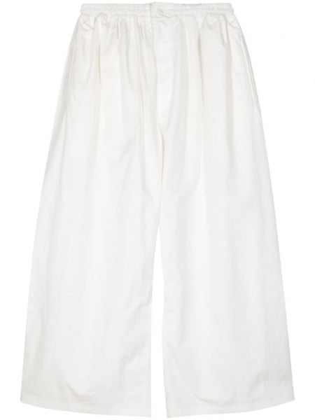 Bavlněné kalhoty Hed Mayner bílé