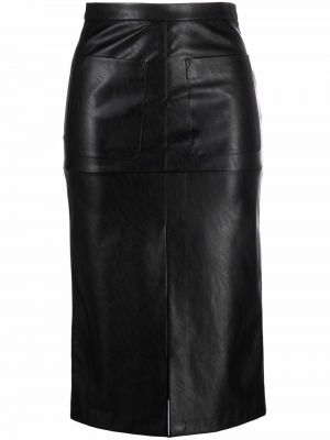 Falda de tubo ajustada de cintura alta Pinko negro