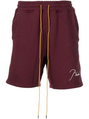 Trykt shorts Rhude rød