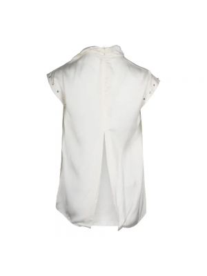 Blusa de algodón Sandro blanco