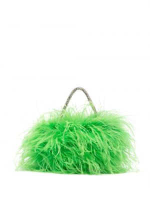 Clutch torbica sa perjem Rachel Gilbert zelena