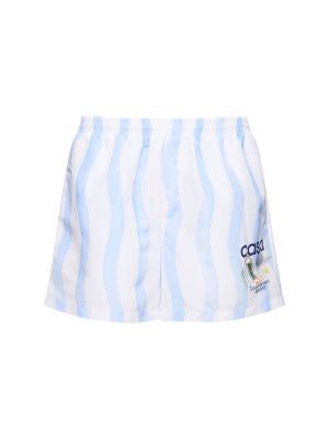 Pantalones cortos con estampado Casablanca azul